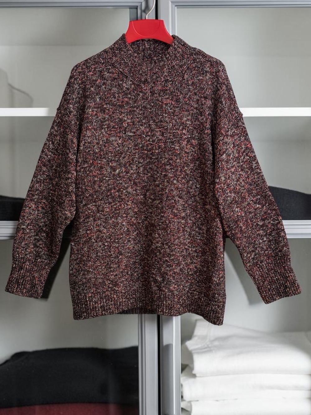 Chaps Marled Soft Sweater with Stretch Sz 2X